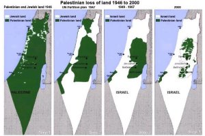 Israel-Palestine Land Map